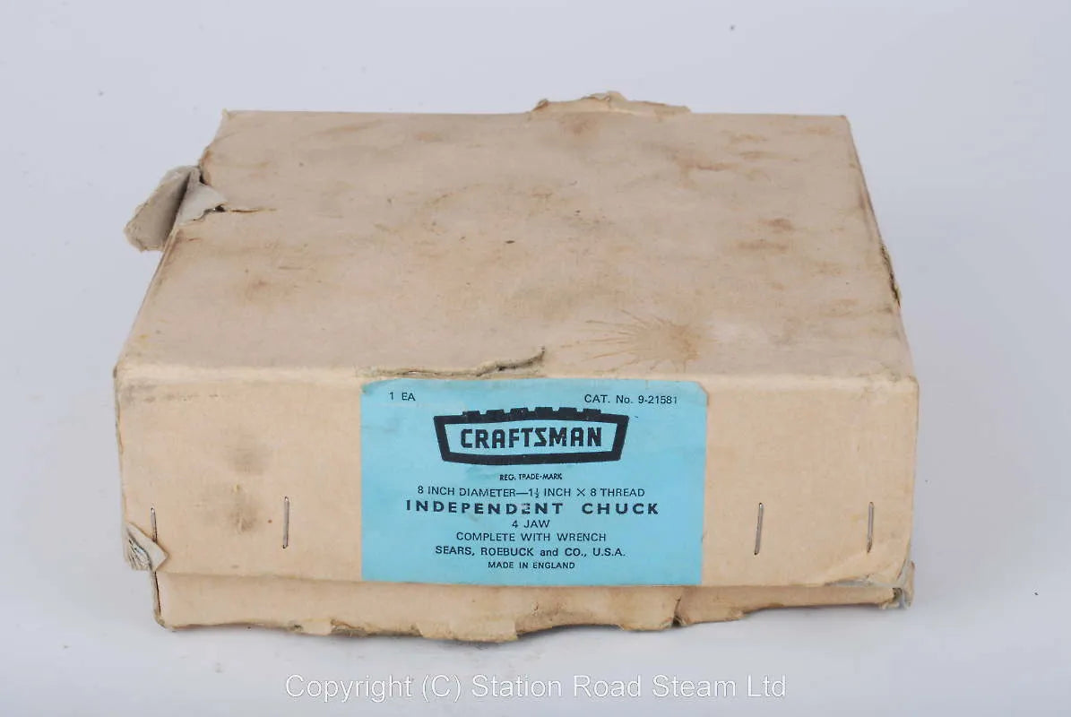 Sears Roebuck Craftsman 8 inch 4 jaw chuck, unused