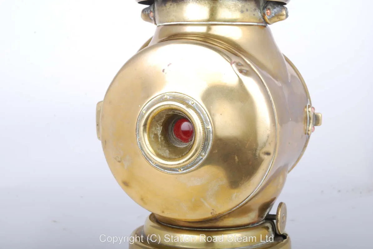 Brass oil lamp