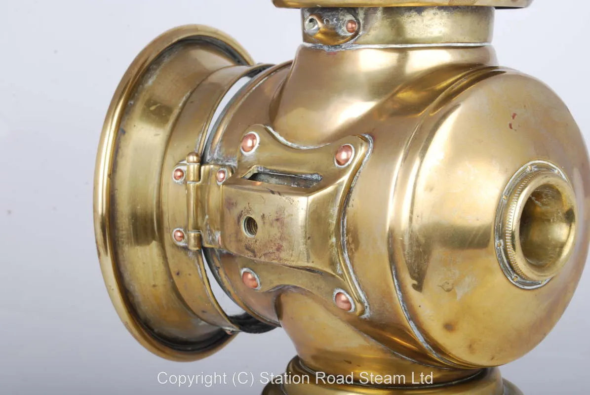 Brass oil lamp