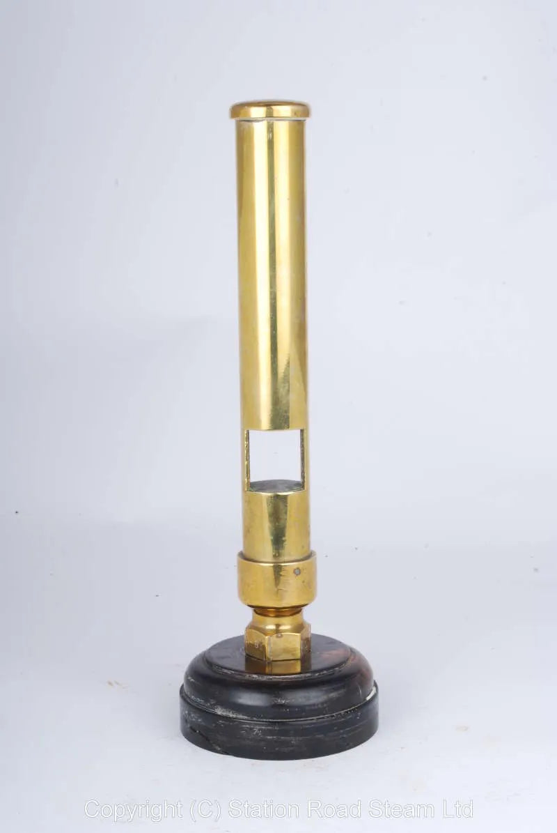 Organ pipe type whistle on wooden base