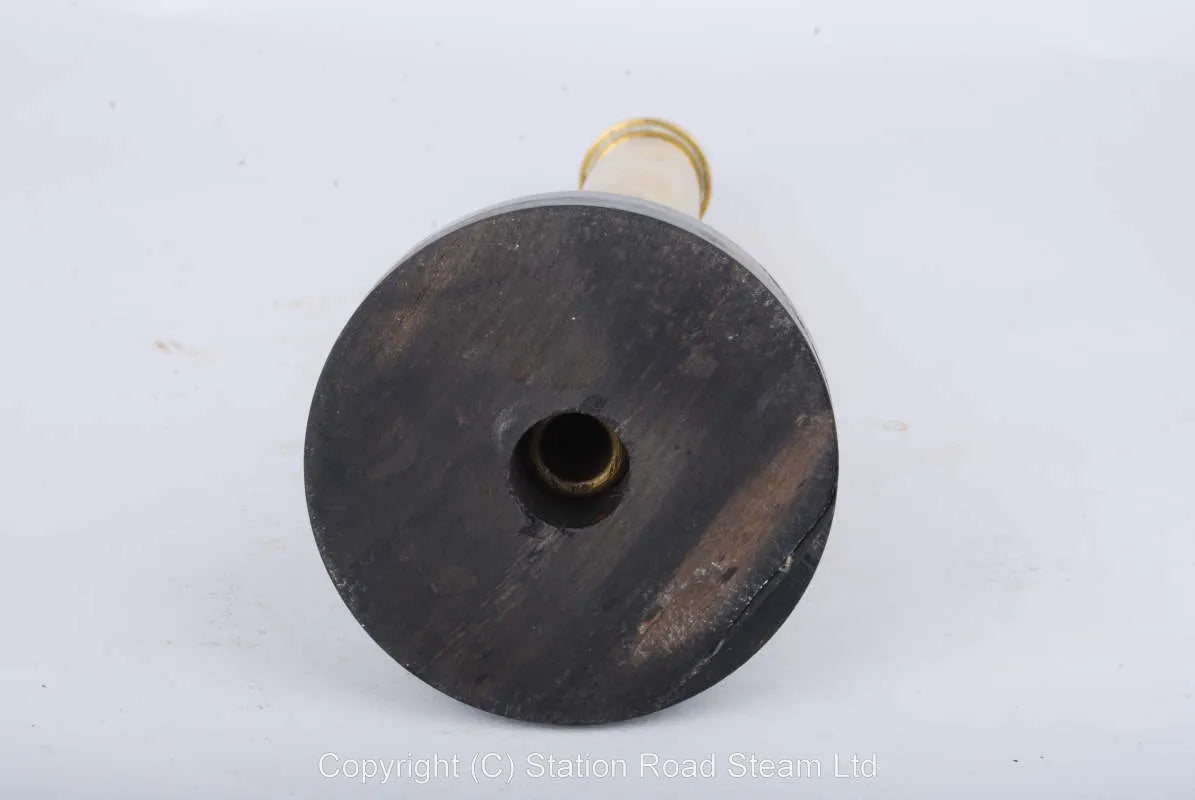 Organ pipe type whistle on wooden base