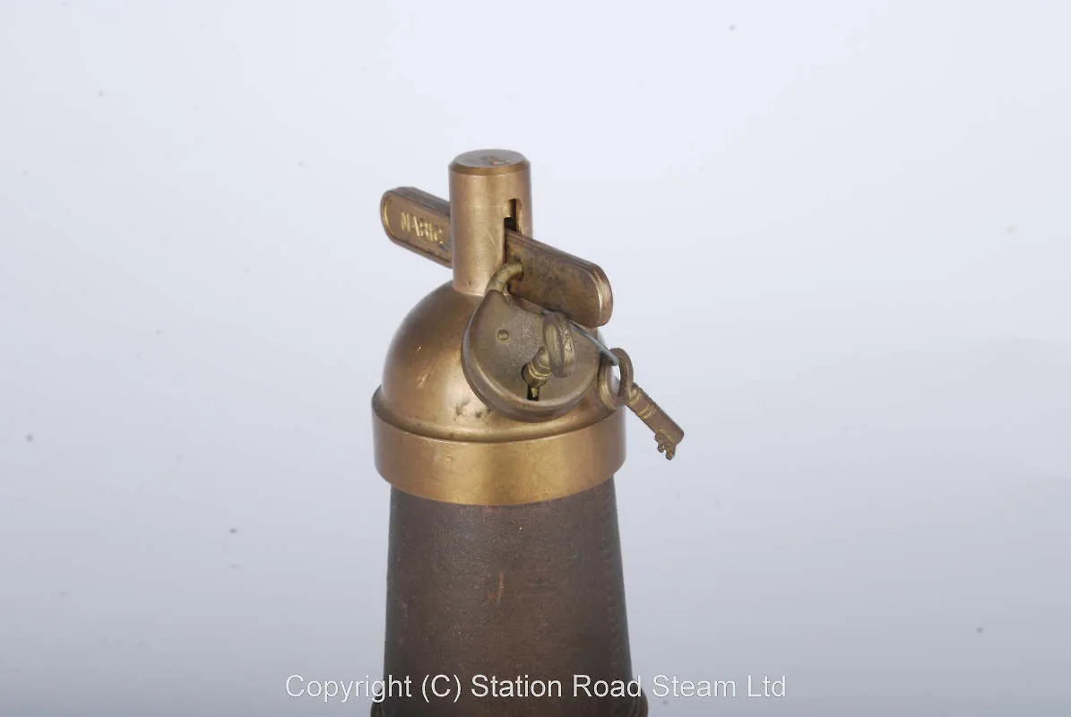 Three Nabic polished brass safety valves