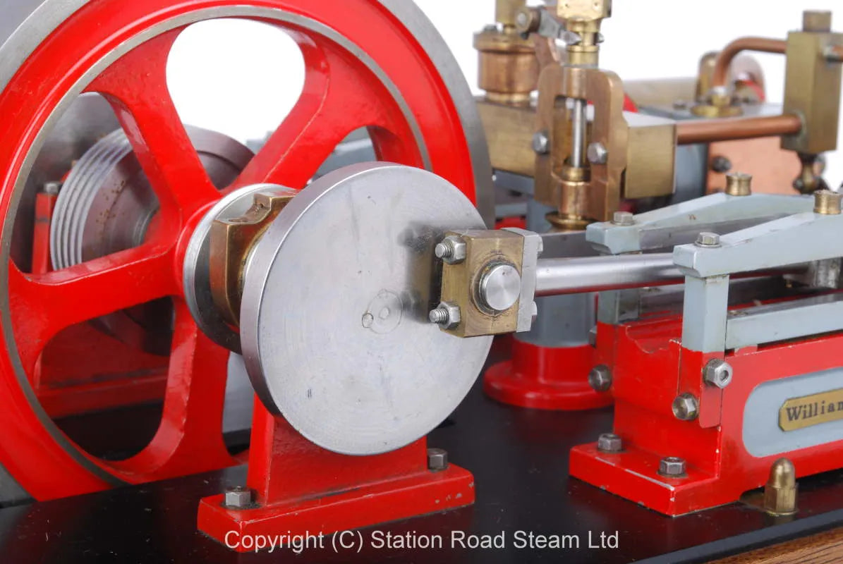 Twin cylinder mill engine with governor