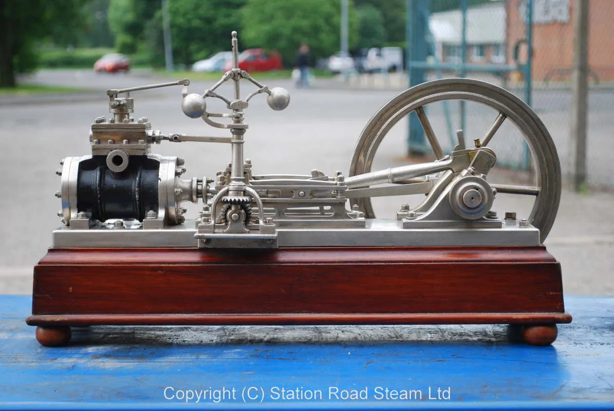 Presentation model mill engine, nickel plate finish