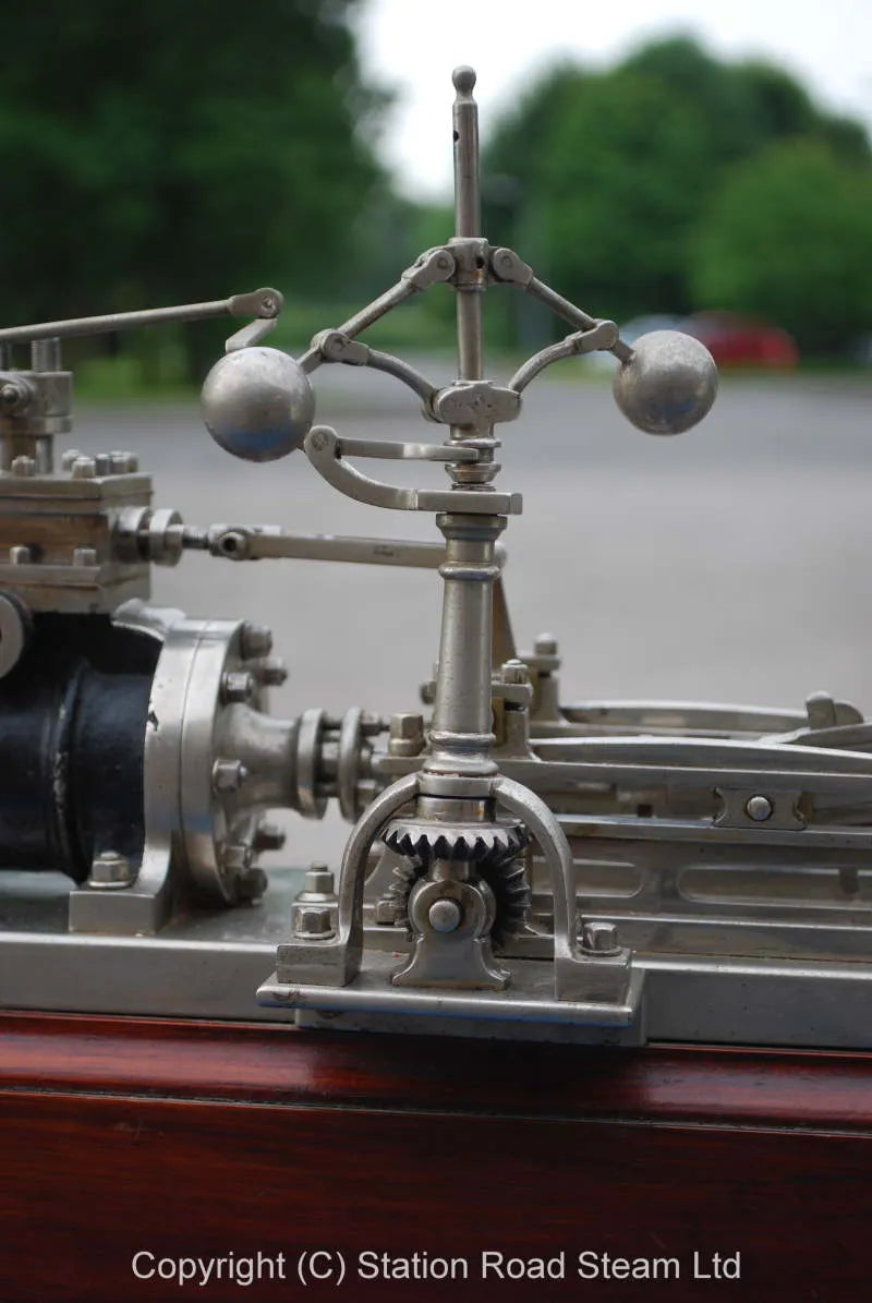 Presentation model mill engine, nickel plate finish
