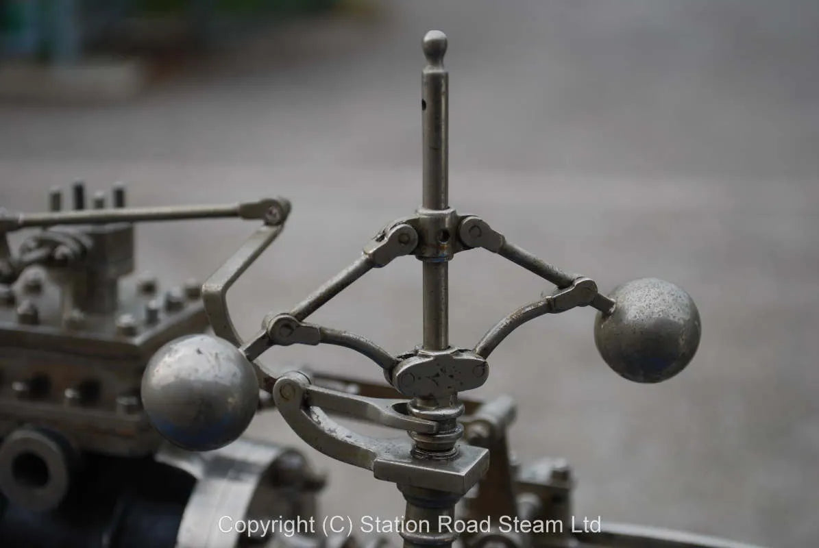 Presentation model mill engine, nickel plate finish