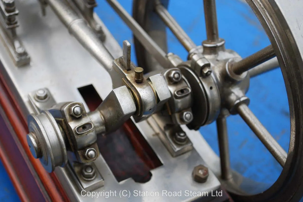 Presentation model mill engine, nickel plate finish