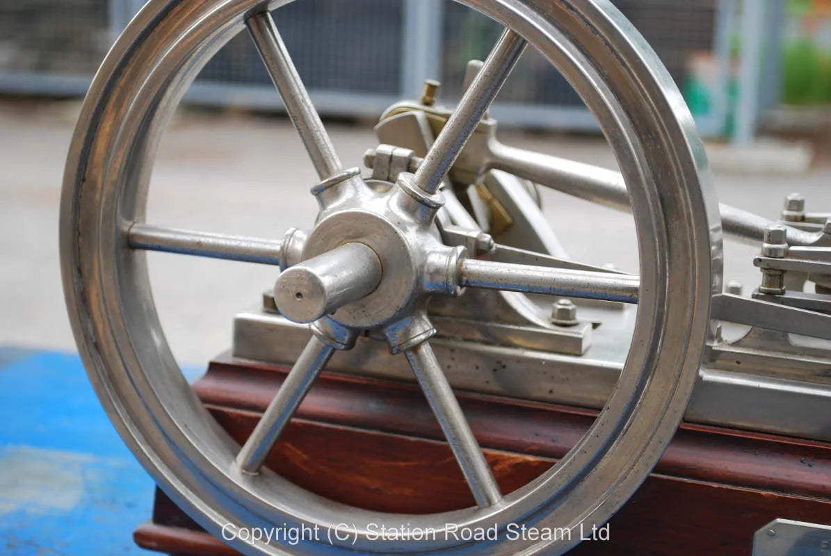 Presentation model mill engine, nickel plate finish