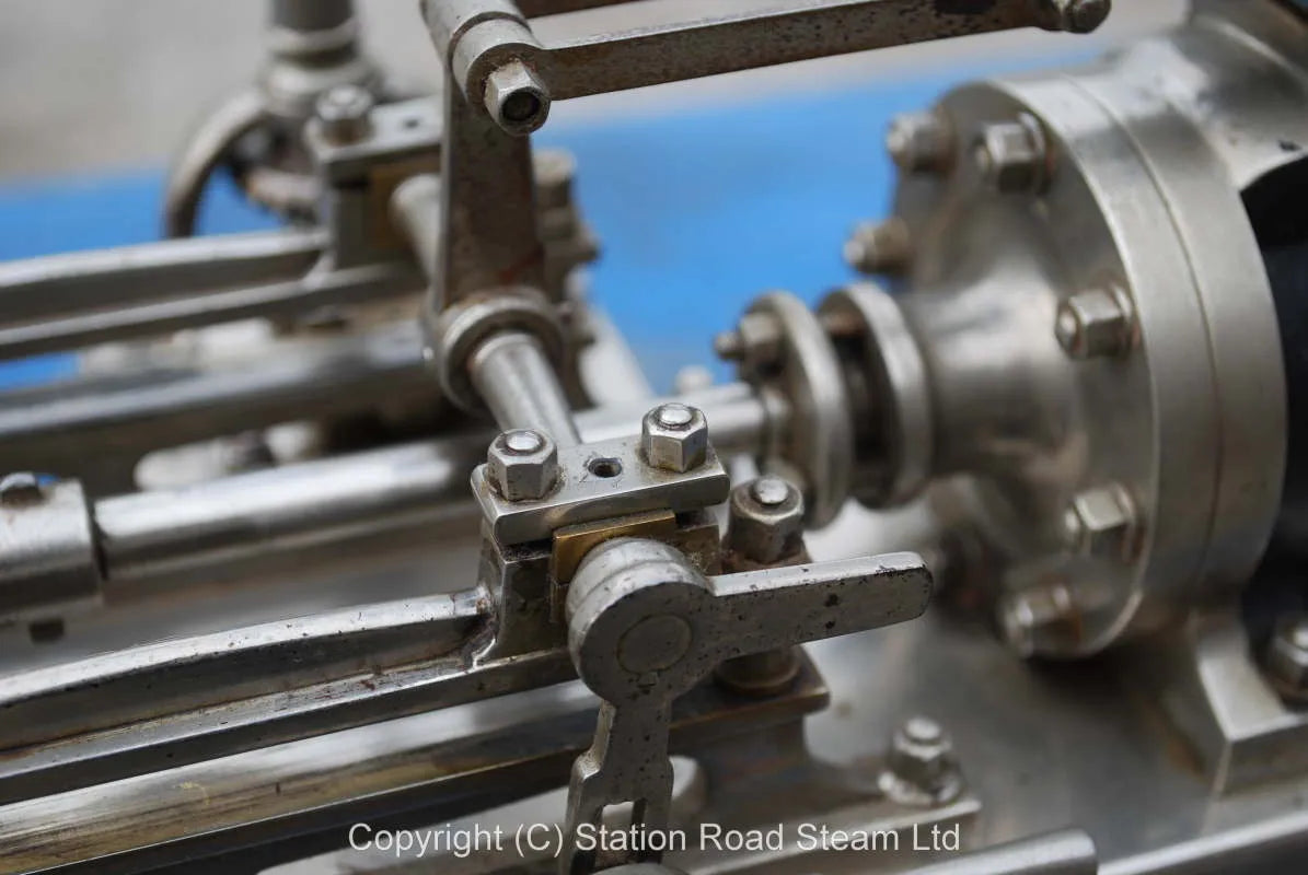 Presentation model mill engine, nickel plate finish