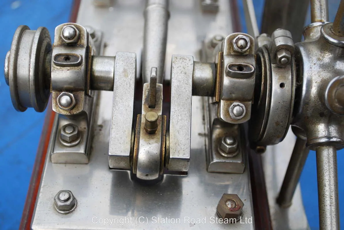 Presentation model mill engine, nickel plate finish