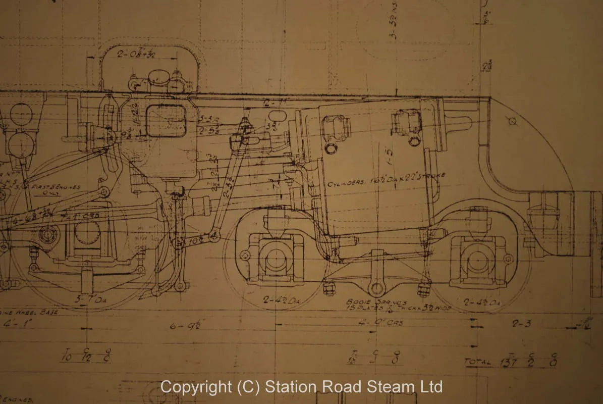 Large quantity works drawings, South African locomotives etc