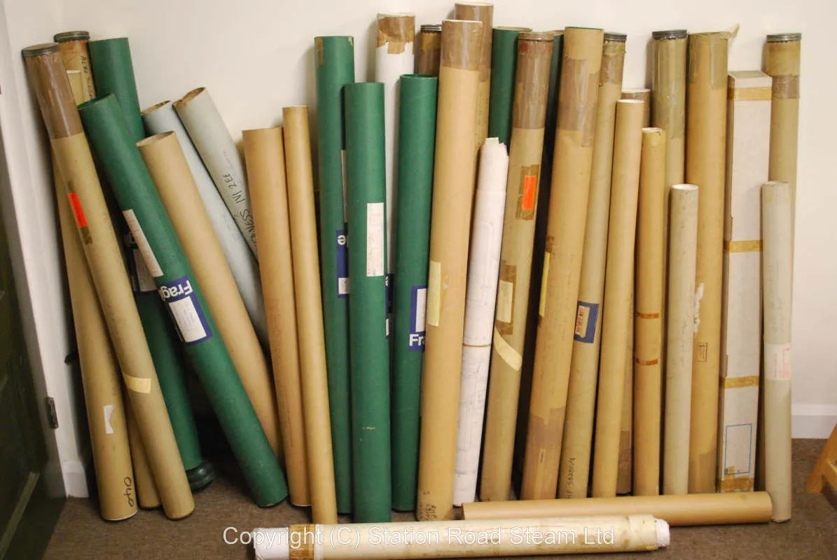 Large quantity works drawings, South African locomotives etc