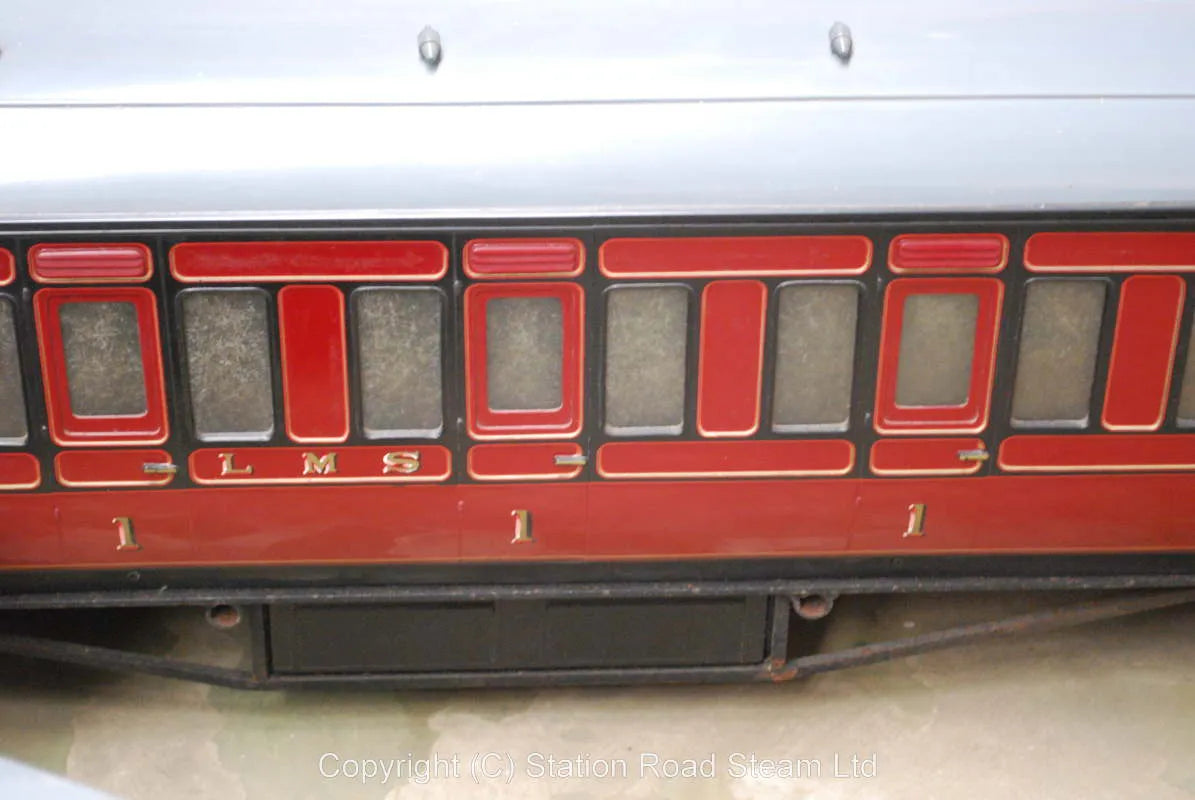 Four 5 inch gauge Aristocraft LMS coaches