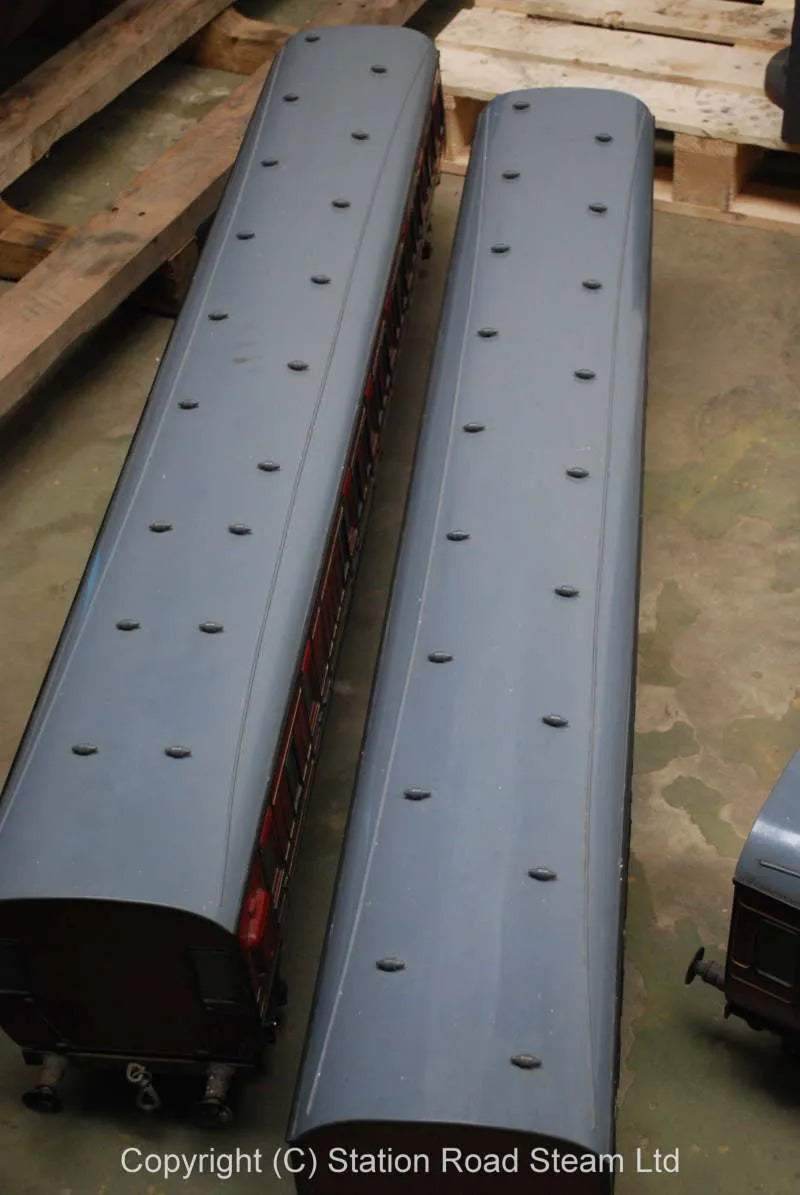 Four 5 inch gauge Aristocraft LMS coaches
