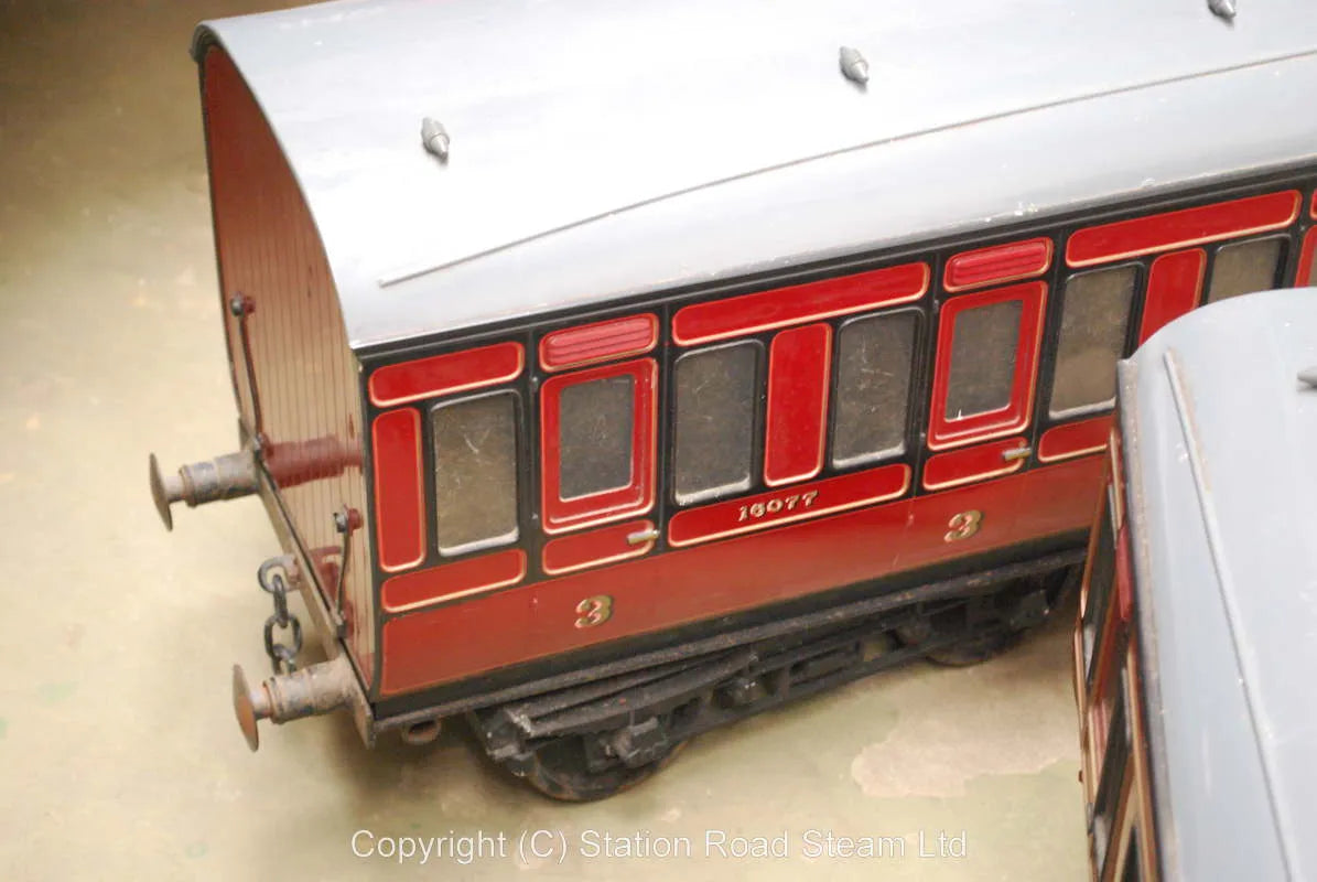 Four 5 inch gauge Aristocraft LMS coaches