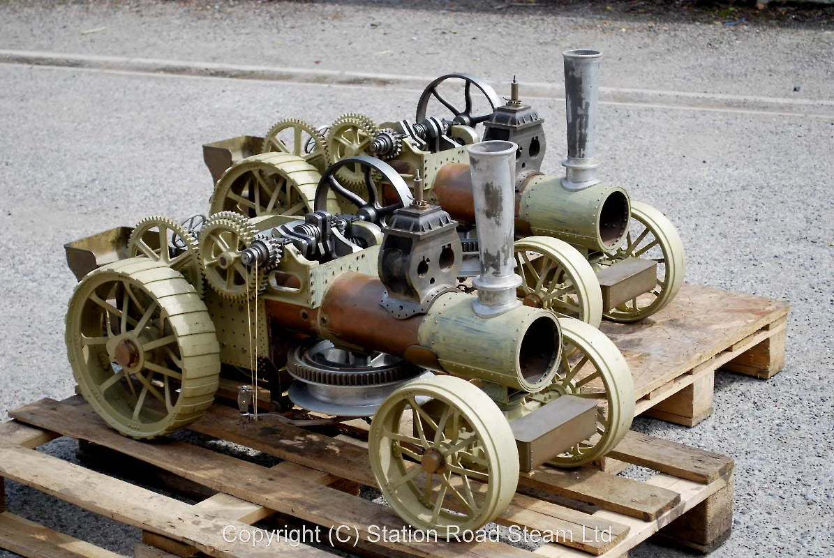 Pair 2 inch scale Fowler BB1 ploughing engines