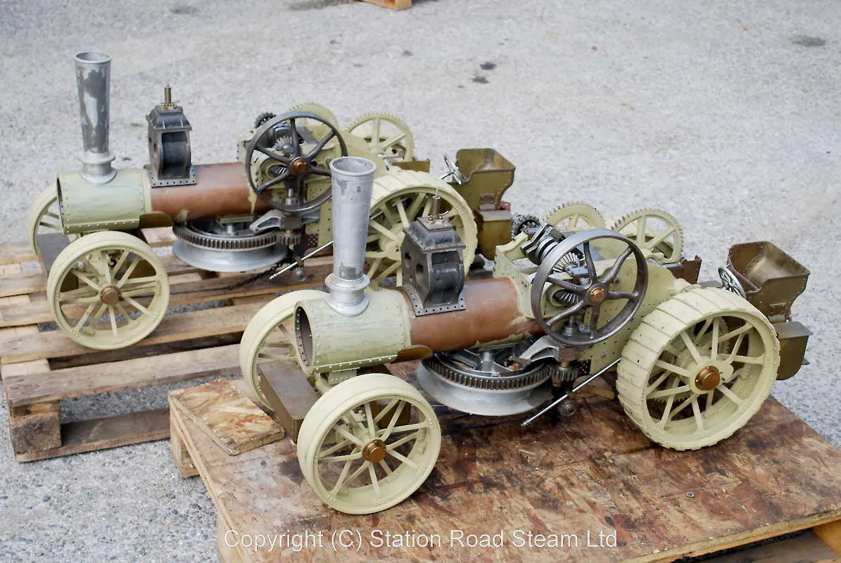 Pair 2 inch scale Fowler BB1 ploughing engines