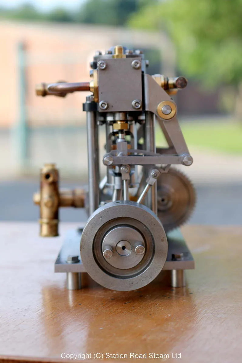 "Borderer" vertical twin marine engine with reversing gear