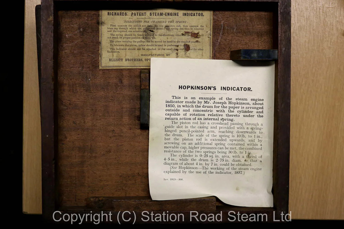Hopkinson steam indicator