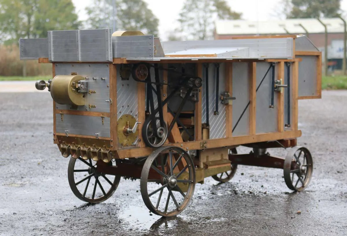 2 inch scale threshing machine