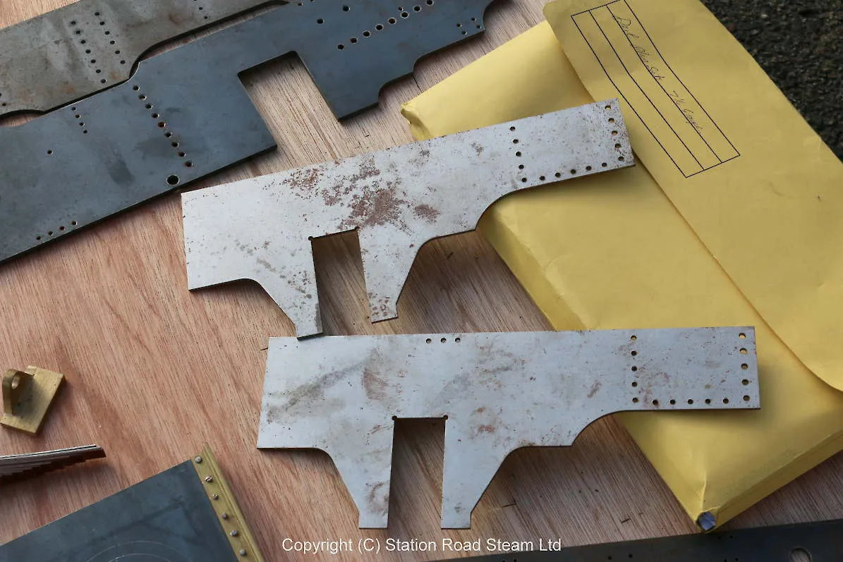 7 1/4 inch gauge GWR 14xx frames, drawings and sundry castings