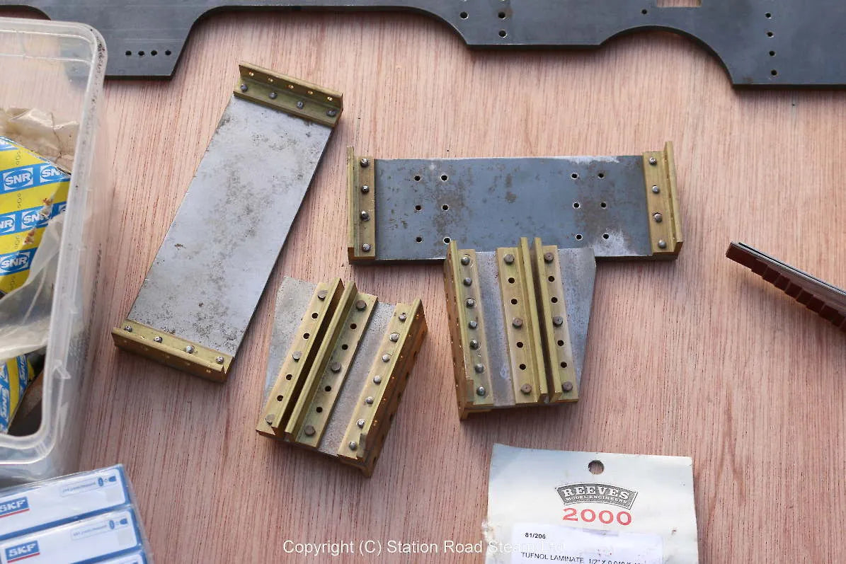 7 1/4 inch gauge GWR 14xx frames, drawings and sundry castings