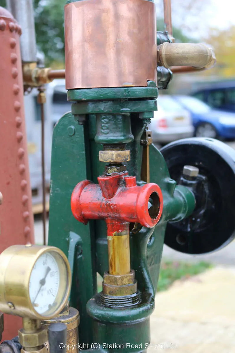 Vertical boiler with steam pump