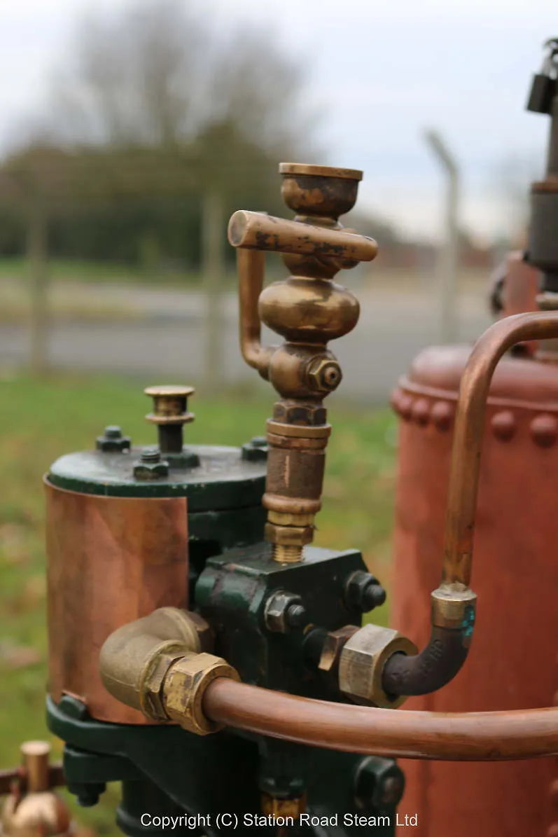 Vertical boiler with steam pump