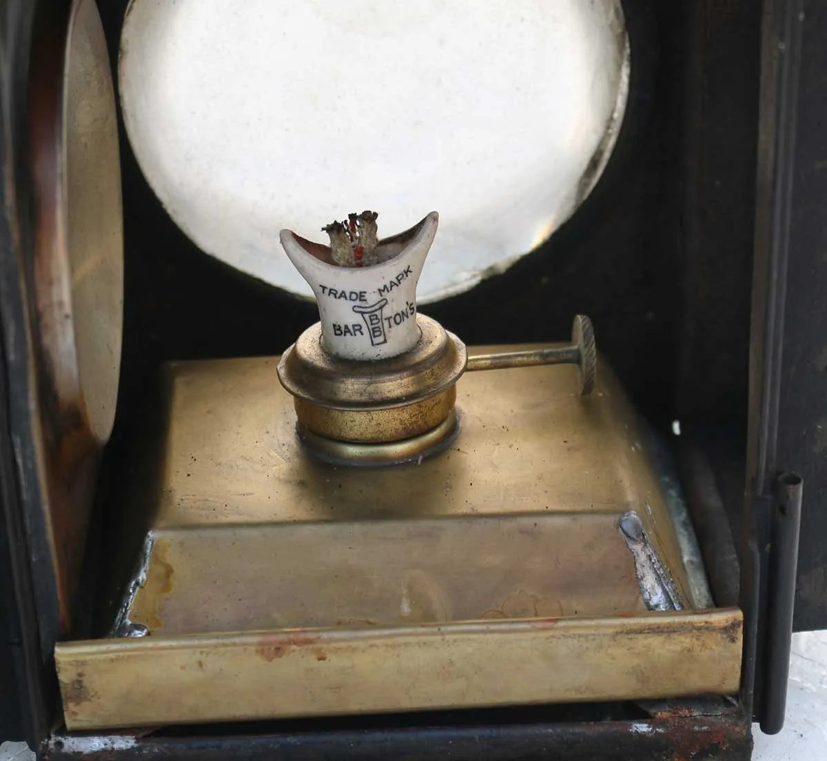 Pair J & R Oldfield "Dependence" oil lamps
