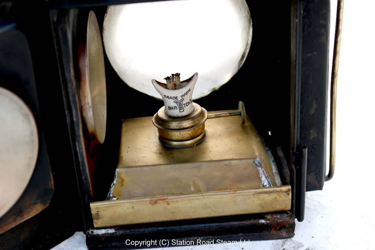 Pair J & R Oldfield "Dependence" oil lamps
