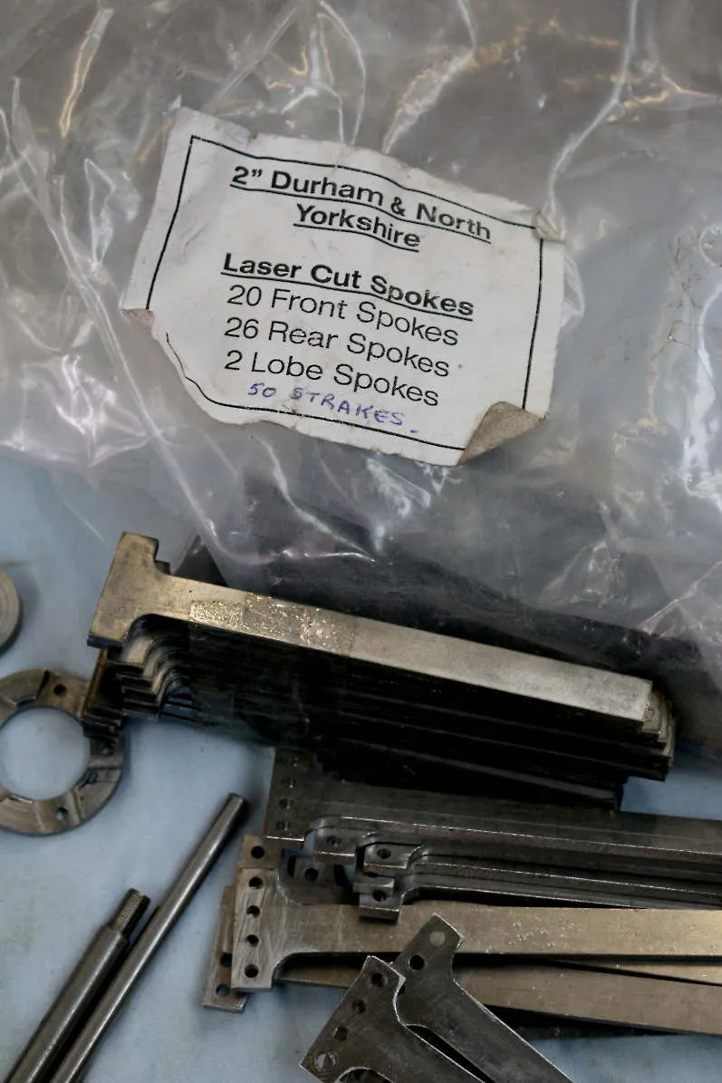 Boiler, parts & castings for 2 inch scale Durham & North Yorkshire traction engine
