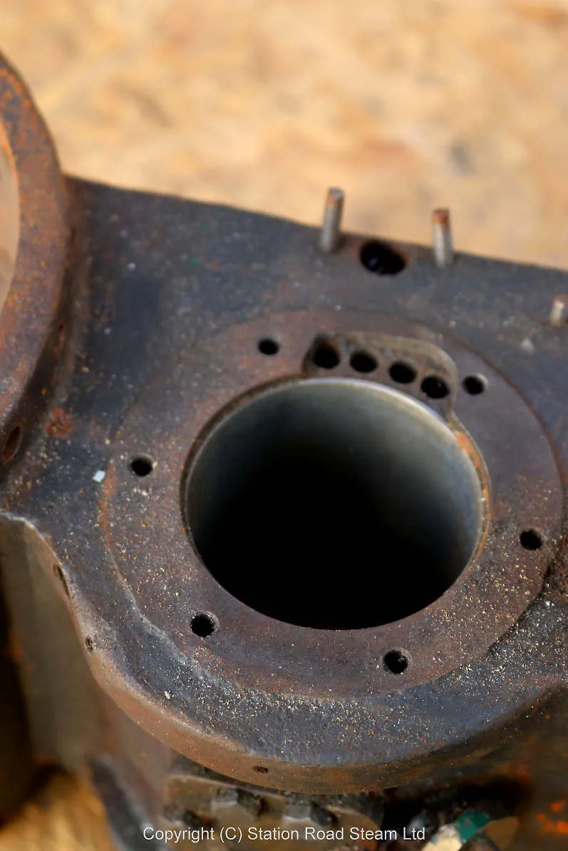 3 inch scale Burrell machined cylinder & pump casting