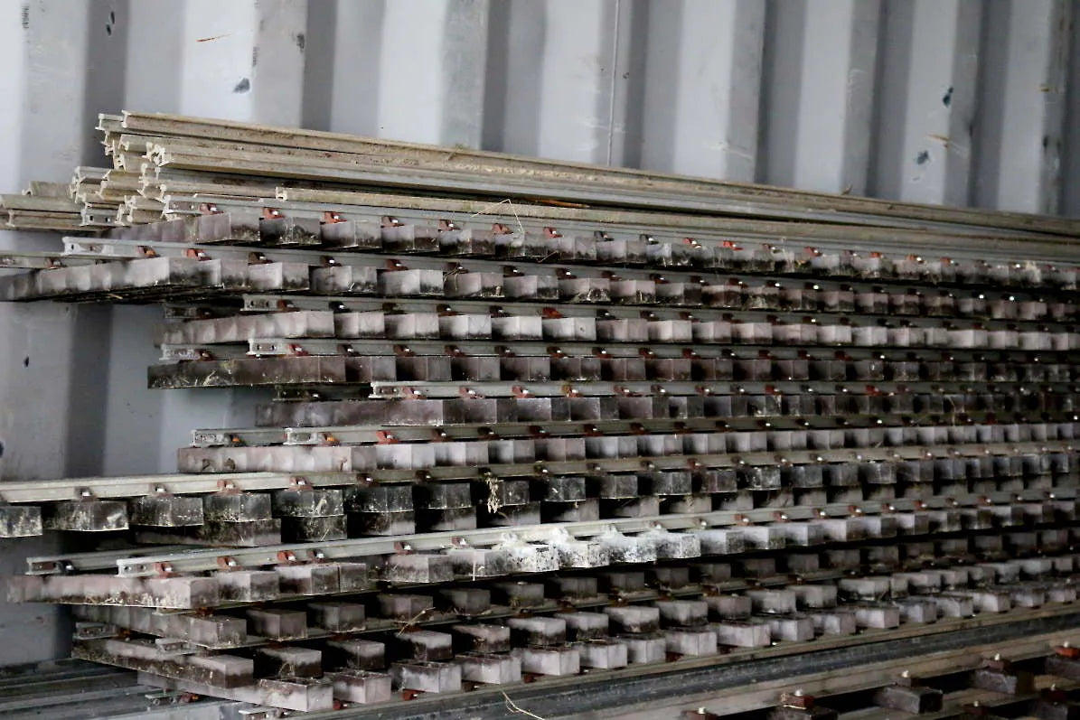 Quantity 5 inch gauge track panels, rail and sleepers