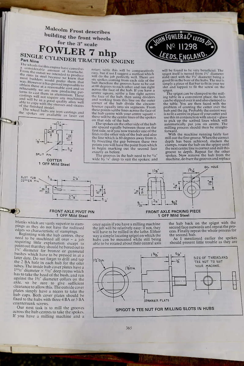 2 inch scale Fowler A7 agricultural engine