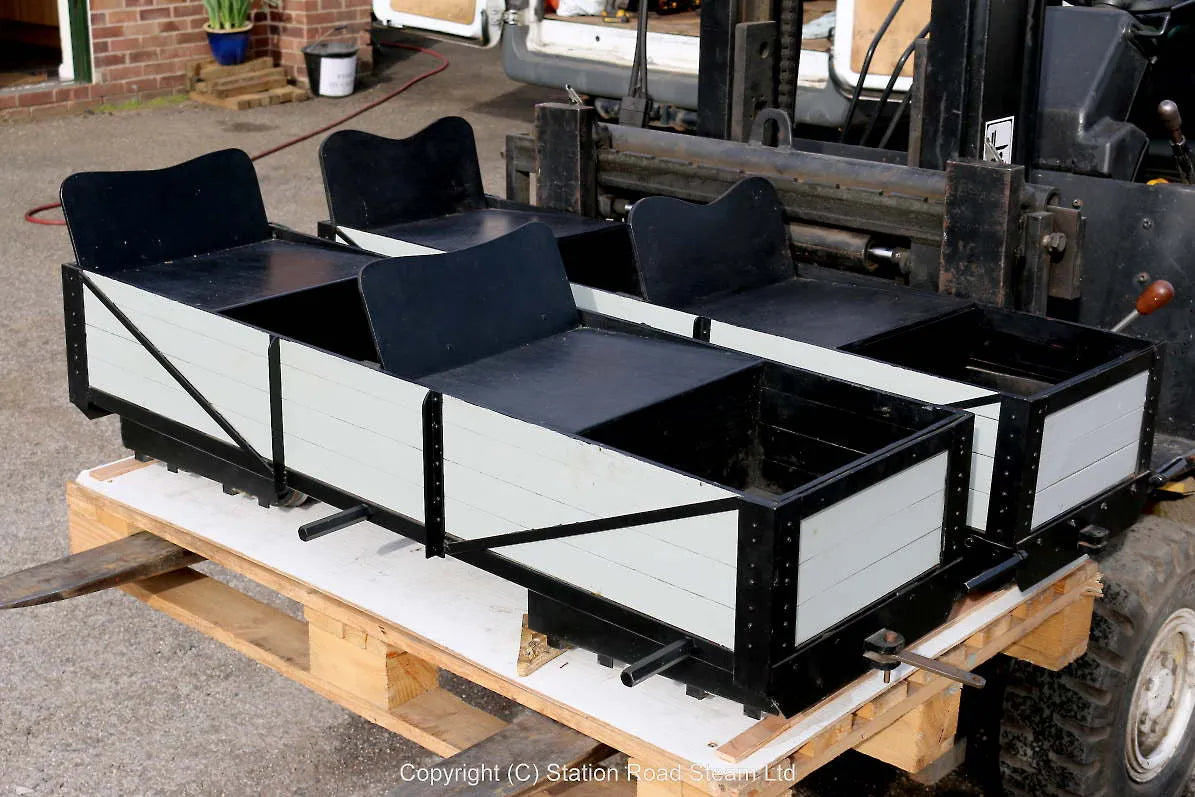 5 inch gauge braked bogie passenger truck