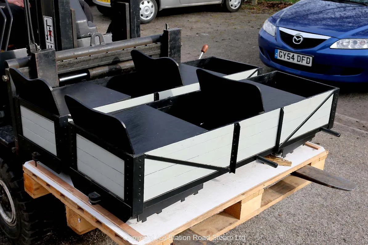 5 inch gauge braked bogie passenger truck
