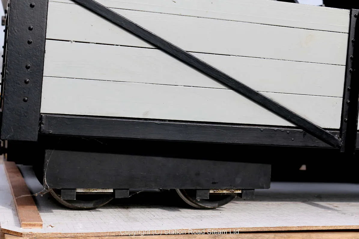 5 inch gauge braked bogie passenger truck
