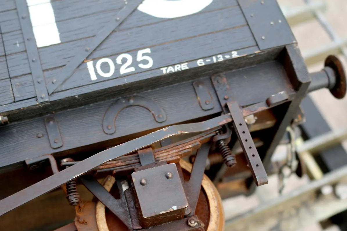 Four 5 inch gauge wagons
