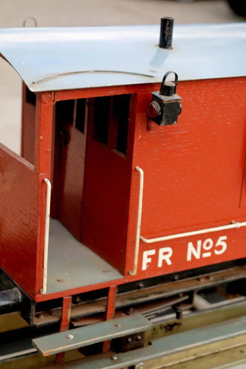 Four 5 inch gauge wagons