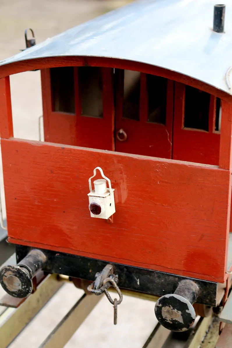 Four 5 inch gauge wagons