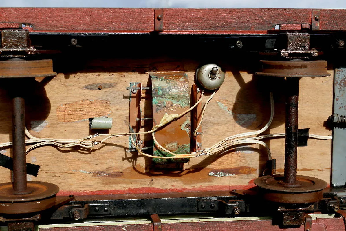 Four 5 inch gauge wagons
