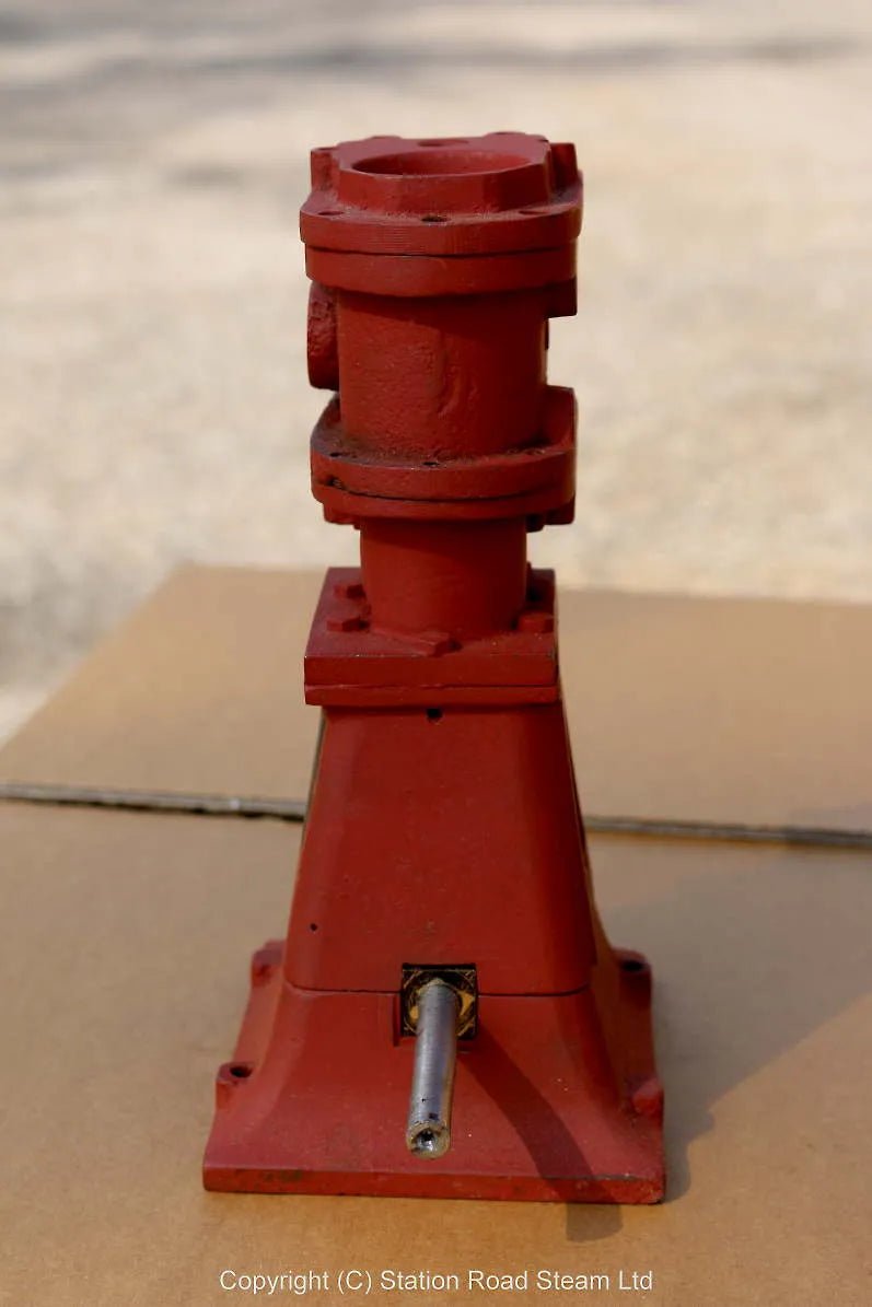 Part-built piston valve vertical engine
