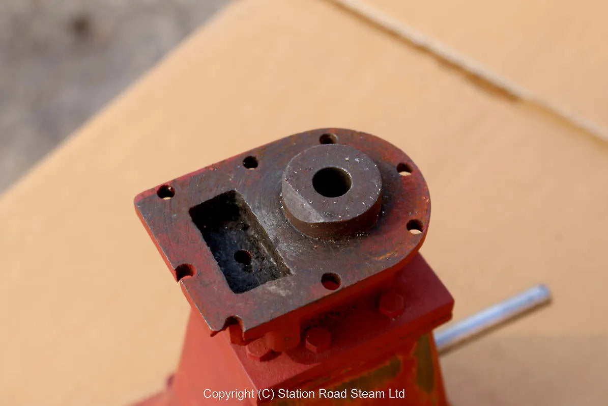 Part-built piston valve vertical engine