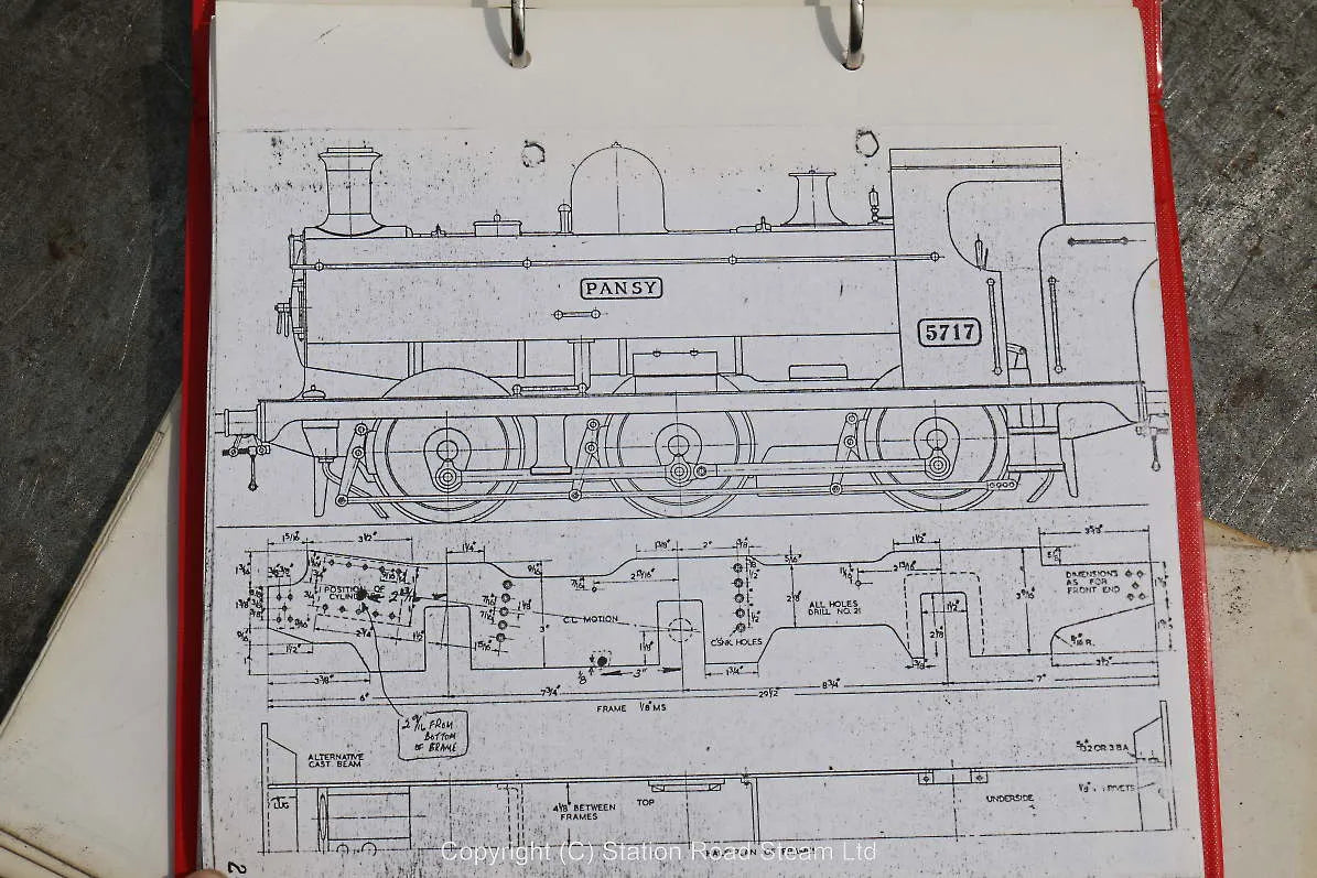 5 inch gauge "Pansy" castings, articles & drawings