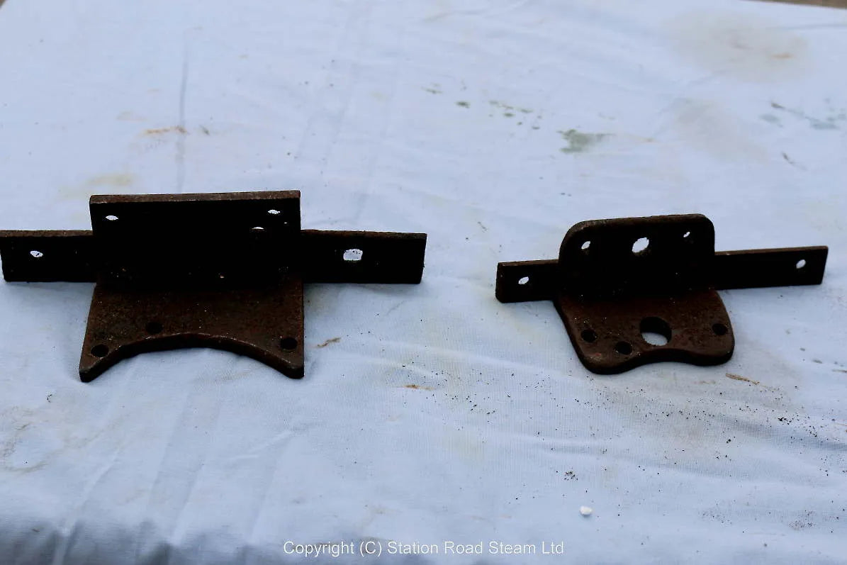 Large old dismantled V-twin engine