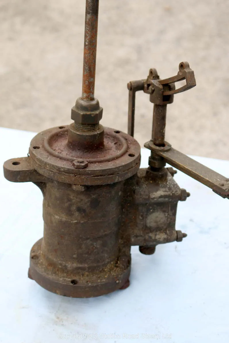 Large old dismantled V-twin engine