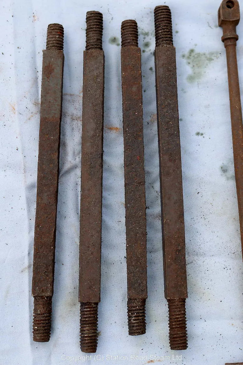 Large old dismantled V-twin engine