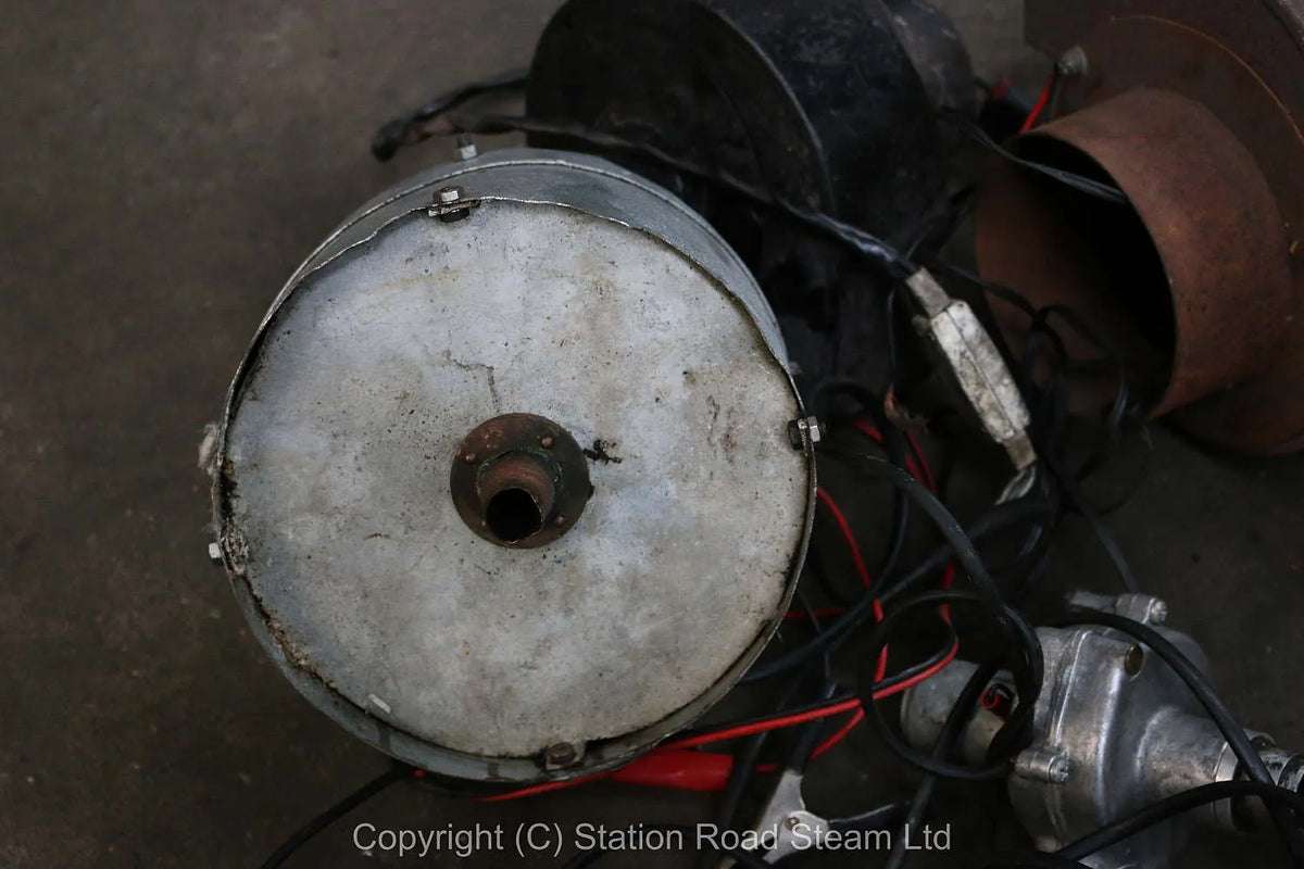 Five electric steam-raising blowers