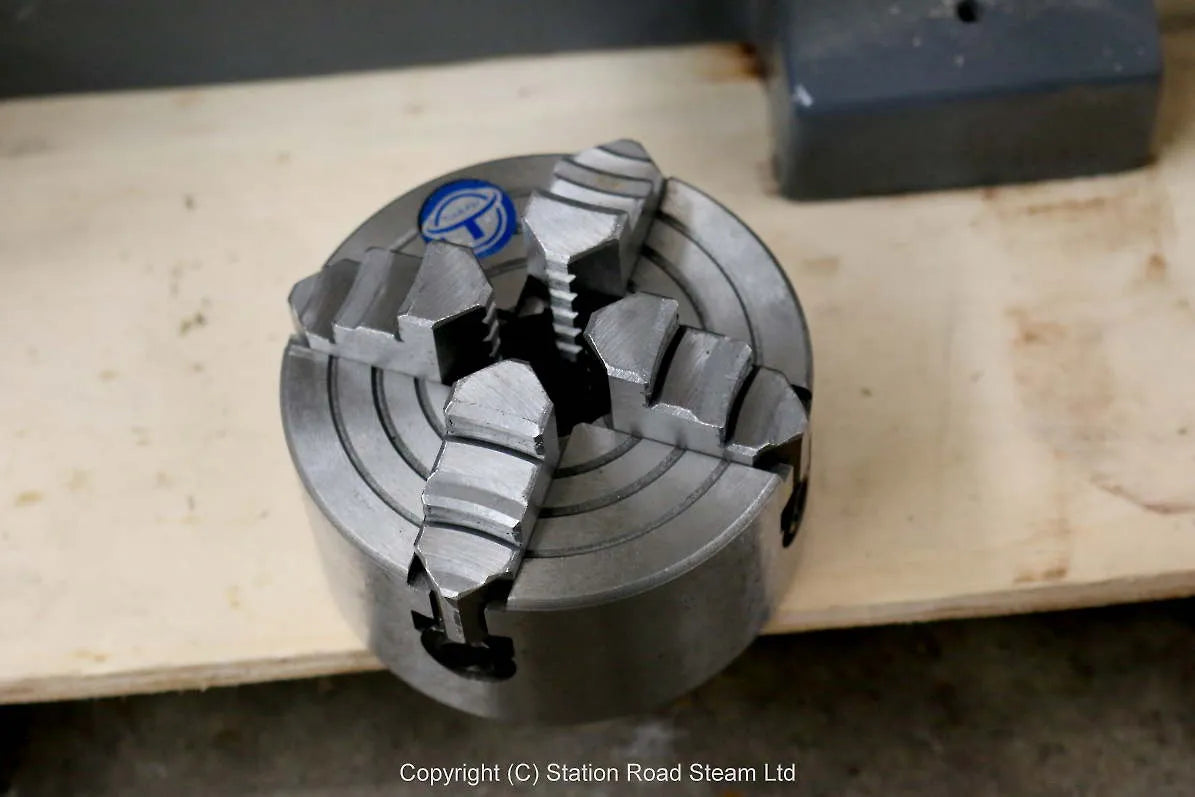 Axminster Sieg lathe with compound slide & 4 jaw chuck