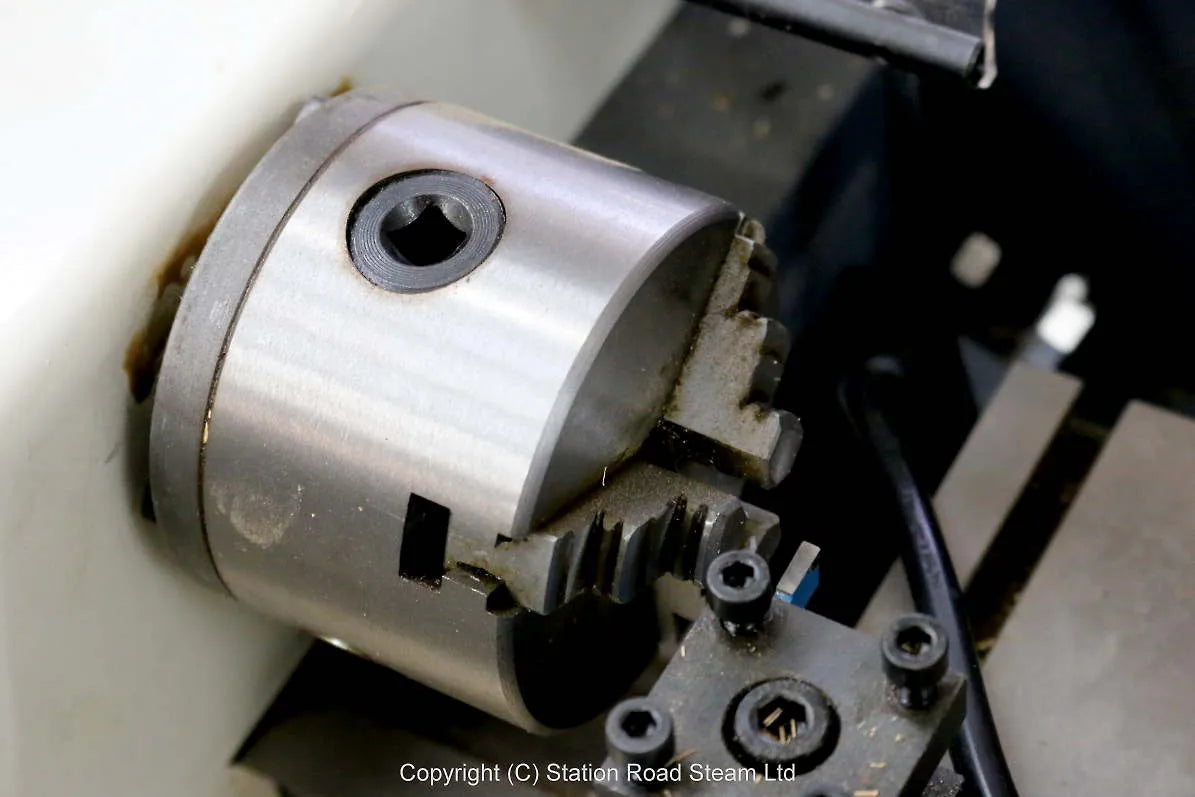 Axminster Sieg lathe with compound slide & 4 jaw chuck